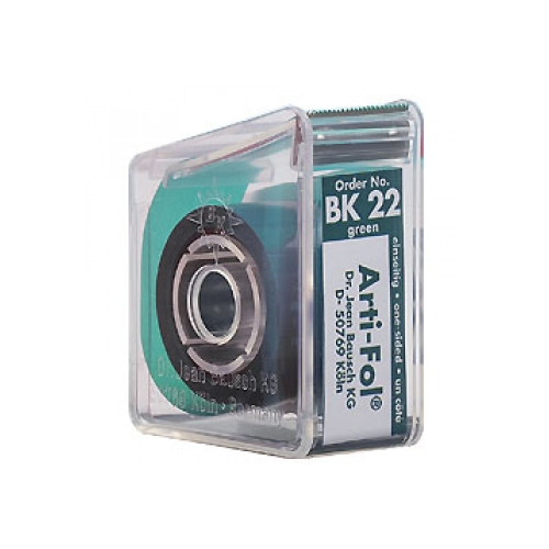 BK 22 - Копирка фольга Arti-Fol зелёная 8мкм., 22мм. ширина (20м.), Bausch