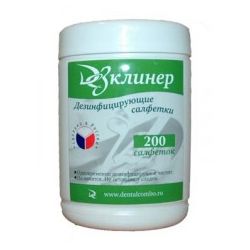 Салфетки спиртовые Дез Клинер, банка (200шт.), DentalCombo
