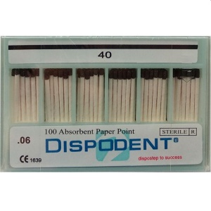 Абсорберы конус 06 №40 (100шт), Dispodent