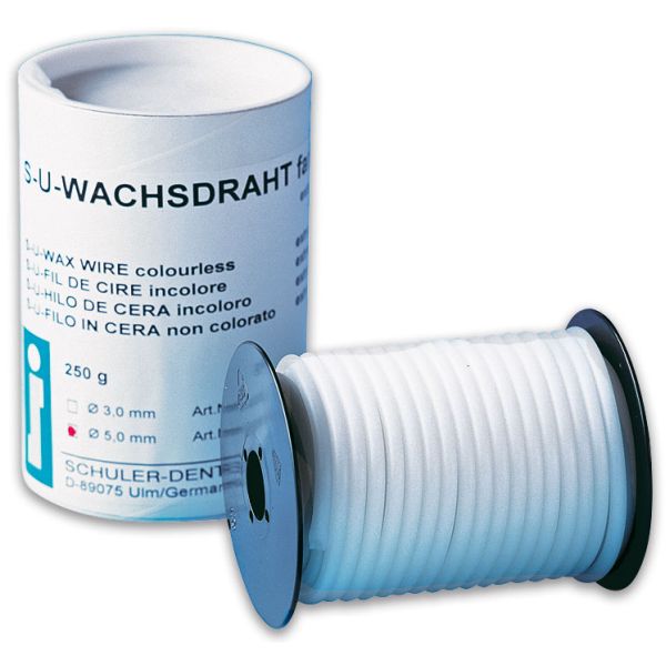 Восковая проволока 3,0мм. бесцветная экстра мягкая (250гр.), Schuler