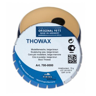 Воск моделировочный Thowax, непрозрачный бежево-коричневый (70гр.), Yeti — фото товара