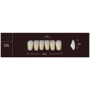 New Ace Anterior - фронтальные нижние, фасон S3L (6шт.) Yamahachi