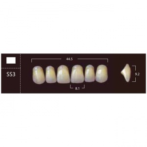 New Ace Anterior - фронтальные верхние, фасон SS3 (6шт.) Yamahachi