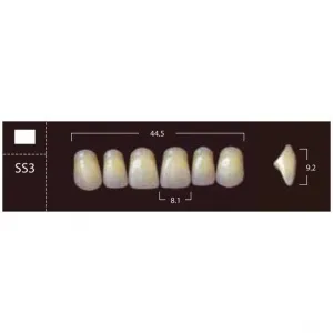 New Ace Anterior - фронтальные верхние, фасон SS3 (6шт.) Yamahachi