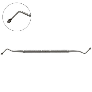 Ложка кюретажная изогнутая #4, YDM — фото товара