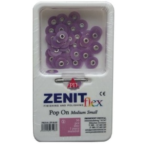 Диски Zenit flex Pop On - средние, диаметр 10мм.(50шт.), President Dental 