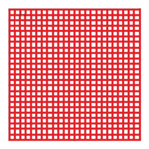Восковые ретенционные решетки 10x10см. (10шт.), Yeti