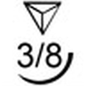 ЕвроКрил 6/0 обратно-режущая игла (13мм.), 3/8 окружности, длина нити 75см. (12шт.), EuroType