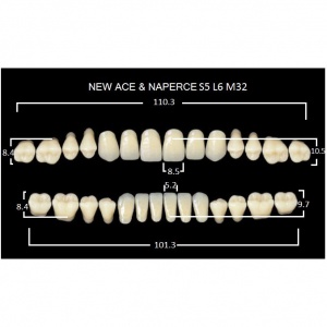 Gloria New Ace полный гарнитур фронт верх S5, фронт низ L6, боковые М32 (28шт.), Yamahachi