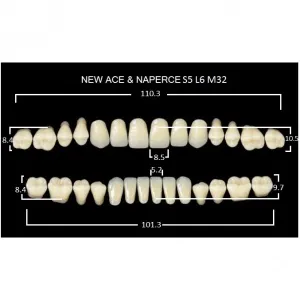 Gloria New Ace полный гарнитур фронт верх S5, фронт низ L6, боковые М32 (28шт.), Yamahachi