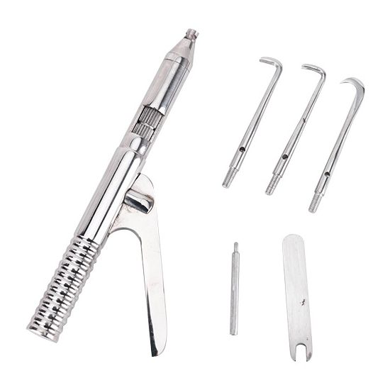 Коронкосниматель пружинного типа с регулиров.силы удара и 3-мя насадками сменными, Wuhan