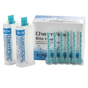 CharmFlex Bite Clear - прозрачный А-силикон для регистрации прикуса (2*50мл), DentKist — фото товара