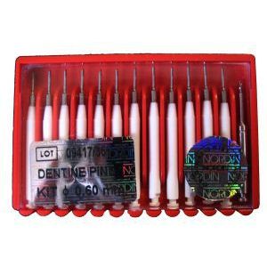 Штифты титановые парапульпарные, бор 0,6мм. (12шт.), H.Nordin — фото товара