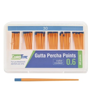 Штифты гуттаперчивые конус 06 №30 (60шт.), EuroType