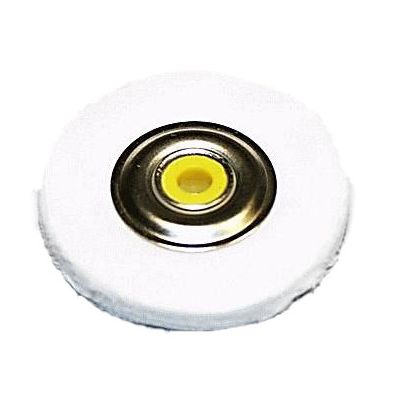 Круг полировочный малый для шлифмотора бязевый белый, диаметр 5см, 16 слоёв (1шт), Songjiang sheshan