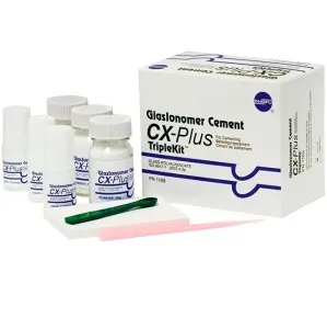 CX-PLUS Glasionomer Cement - стеклоиономерный цемент для фиксации (3*35гр+3*17мл), Shofu — фото товара