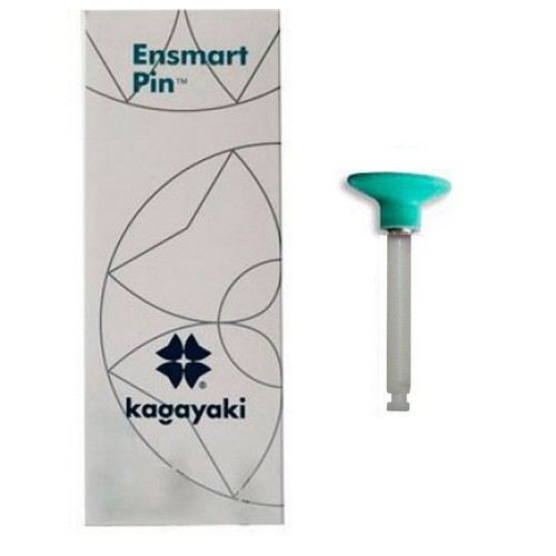 Полир Ensmart Pin пласт. ножка - диск зелёный средний силиконовый (10шт.), Kagayaki