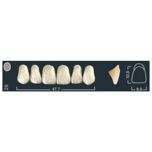 Зубы Ivocryl - фронтальные верхние, фасон 26 (6шт.), Ivoclar