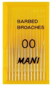 Barbed Broaches 52мм. №00 (12шт.), Mani