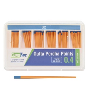 Штифты гуттаперчивые конус 04 №30 (60шт.), EuroType
