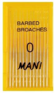 Barbed Broaches 52мм. №0 (12шт.), Mani