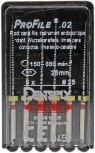 Profile - конус 02, длина 25мм. №25 (6шт.), Maillefer — фото товара