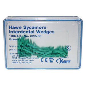 Клинья Sycamore Interdental - зелёные (100шт.), Kerr Hawe