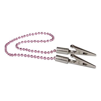 Зажим для салфеток с цепочкой, фиолетовый (1шт.), Кристидент