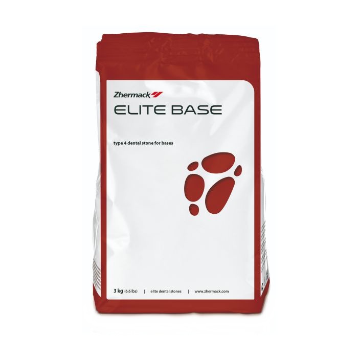 Elite Base глиняно-красный - гипс 4 класса для создания мастер-моделей (3кг.), Zhermack