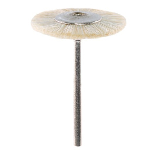 Щётка натуральная, белая, диаметр 25мм (1шт.), Songjiang sheshan — фото товара