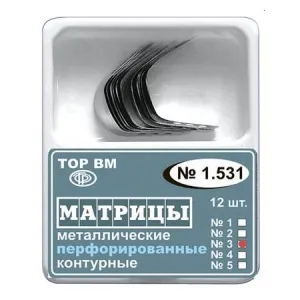 ТОР-1.531 (3) Матрицы контурные металлические перфорированные средние с выступом (12шт.), ТОР ВМ — , фото