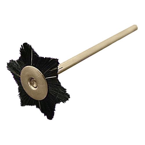 Щёточка звёздочка, натуральная щетина, чёрная, диаметр 22мм (1шт.), Songjiang sheshan