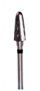 Фреза ТВС F050SSC, конус закругленный, 5мм, одинарная насечка, суперкрупная абразивность — фото товара