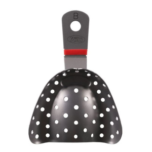 Ложка слепочная, перфорированная, для верхней челюсти, тип #UB, красная, YDM — фото товара