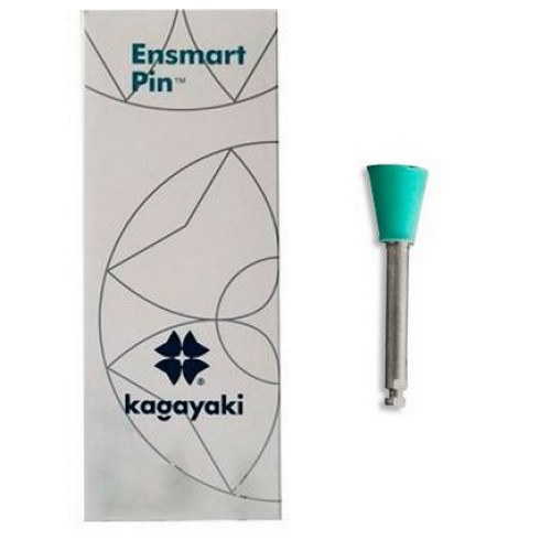 Полир Ensmart Pin метал. ножка - чашка зелёная средняя силиконовая (10шт.), Kagayaki