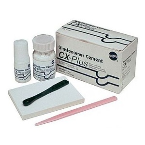 CX-PLUS Glasionomer Cement - стеклоиономерный цемент для фиксации (35гр+17мл), Shofu