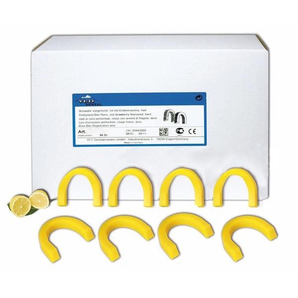 Воск для регистрации прикуса мягкий, лимон (96шт.), Yeti — фото товара