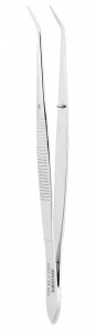 Пинцет анатомический изогнутый N1, 13 см (1шт.), Asa Dental