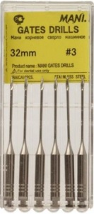Gates drills 32мм. №3 (6шт.), Mani