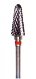 Фреза ТВС L060DM, конус закругленный, 6мм, двойная насечка, мелкая абразивность — фото товара