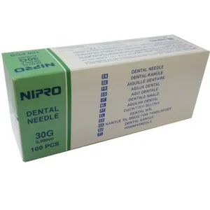 Иглы карпульные 12мм.*30G (100шт.), NiPro (Япония) — фото товара