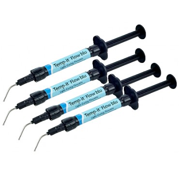 Temp IT Flow - голубой, 4 шприца по (1,2мл.), Spident