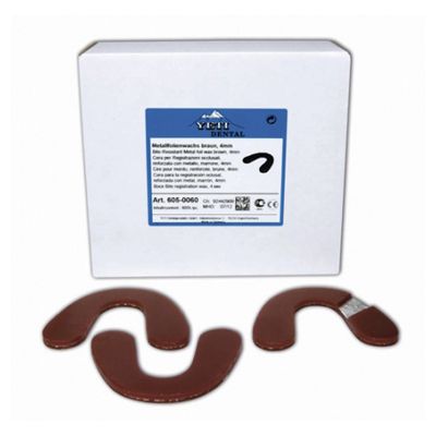 Воск для регистрации прикуса анатомической формы с фольгой (60шт.), Yeti — фото товара