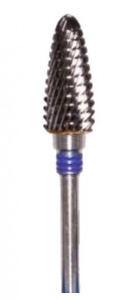 Фреза ТВС F060SP3F, конус закругленный, 6мм, спиральная насечка, экстрамелкая абразивность — фото товара