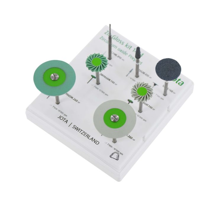 Набор для полировки оксида циркония до зеркального блеска (7шт), Jota