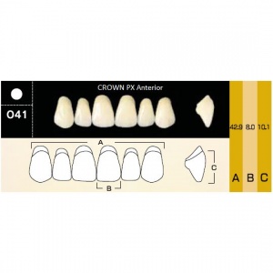 Crown PX фронтальные верхние, фасон O41 (6шт.) Yamahachi