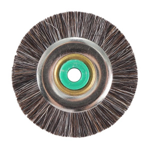 Щётка натуральная щетина, серая мягкая, диаметр 5см (1шт.), Songjiang sheshan — фото товара