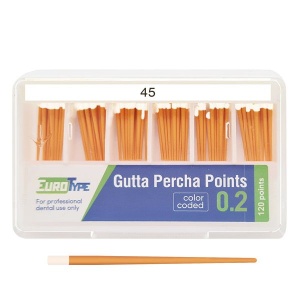 Штифты гуттаперчивые №45 (120шт.), EuroType