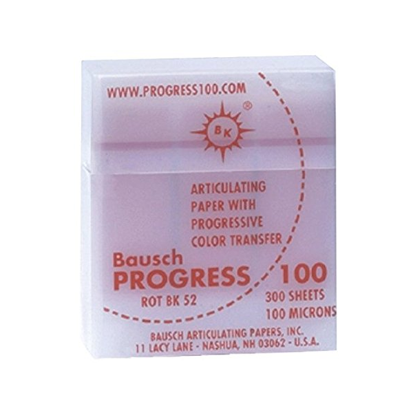 BK 52 - Копирка с прогрессирующим выделением красная 100мкм. (300л.), Bausch