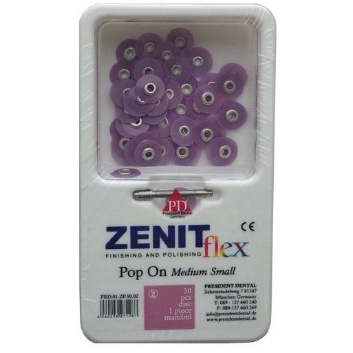 Диски Zenit flex Pop On - средние, диаметр 10мм.(50шт.), President Dental
